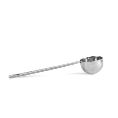 China Sustainable Silver Stainless Steel Single Head Scoop For Measuring 15ml And 30ml Coffee Scoops for sale