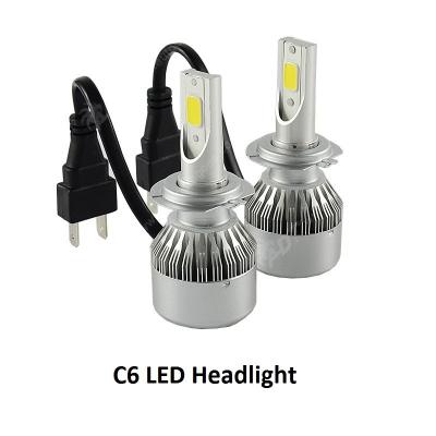 China Autodragons 360 Degree Lighting Xenon HID LED Headlight H7 COB LED Light Rise 6500K A4 for sale