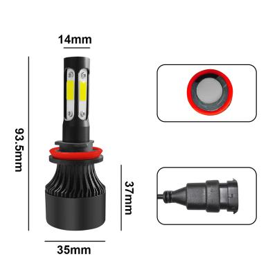 China Work for autodragons LED H1 H3 H7 H4 H13 H11 9004 LED headlight foglight 880 9007 S2 4LED auto car headlight bulbs 100W 10000LM 6500K led headlight bulb 12v for sale