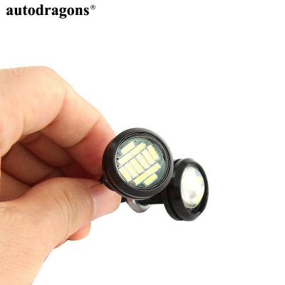 China Car Styling DRL Driving Daytime Running Lights AutoDragons 15W 12LED 12SMD Eagle Eye Light Car Parking Running Lights DRL Reversing Backup Lights 12V Amber White Blue Red for sale