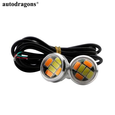 China Car Styling DRL Driving Daytime Running Lights 12V Car DRL Lights Dual Color Eagle Eye Signal Automobiles Lamps Auto DRL Styling For Motorcycle Eagle Eye Led Headlight 23mm for sale