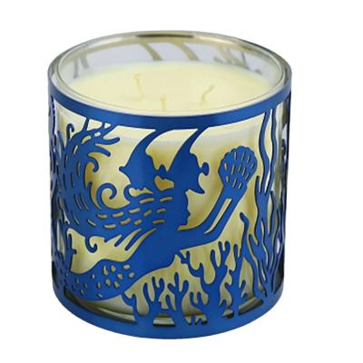 China Home decoration wedding decoration painting outside bulk mosaic glass Nordic candle holder the use for home decoration for sale