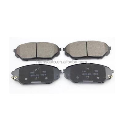 China Semi-metalic NAO Front Ceramic Rear Brake Pads 581011RA00 58101-1RA00 581013XA20 58101-1RA00 581014LA00 58101-4LA00 58101-3XA20 For Hyundai KIA for sale