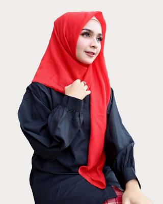 China Popular Hot Selling Simple Muslim Women Hijab Shawl Scarf Telekung lslamic Running Scarf for sale