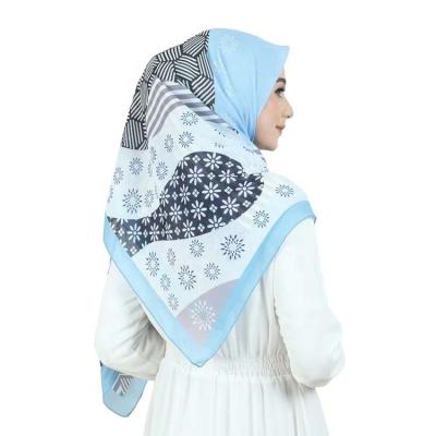 China Daily life cotton voile malaysia hijabs scarf women hijab cotton voile square scarf printed shawl tudung cotton tudung veil bawal for sale