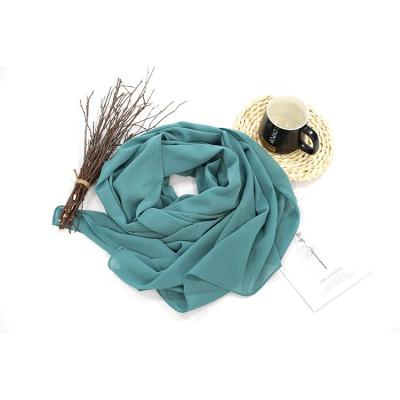 China Daily Life Pearl Chiffon Hijab Chiffon Pearl Hijab Scarf Square Chiffon Shawl With Pearls for sale