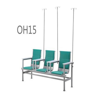 China Hosipital 3seater Unfolded Customer Public Chair Hot Sale PU Drop Chair Hospital Sofa Area Waiting Waiting Bench for sale