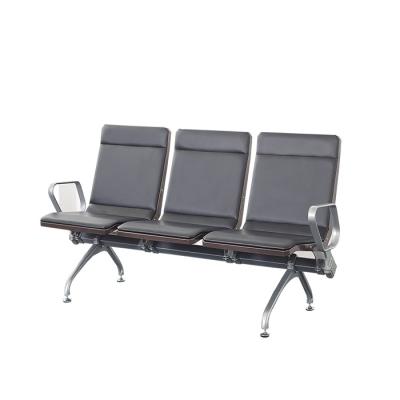 China Hot Selling PU Waiting Chair High Back Airport Chair No Folded Bench Hospital Public Waiting Waiting Chair New Design for sale