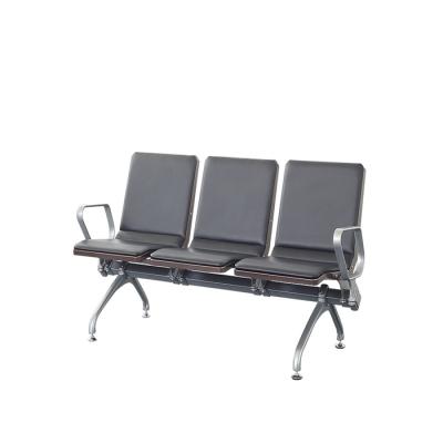 China New Design PU Chair Airport Aluminum Chair New Design Waiting Waiting Bench Unfolded Public Hospital Waiting Sofa for sale