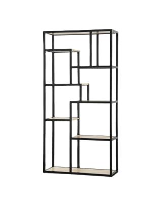 China Wholesale High Quality Expandable Industrial Bookcase Shelf Iron Pipe Mount Wall Storage Shelf Open Home Cabinet for sale