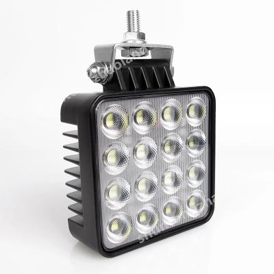 China Aluminum Alloy Car LED Operate Light DC 12 / 48 W 24 Volt 6000K White Universal Auto Motorcycle Truck Light Bulbs Off Road Auto Accessories Truck for sale