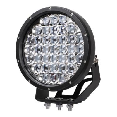 China Flood Bumper Lens Alloy 370w Round Driving Work Light 9 Inch 4x4 Light Led Offroad Running Light Aluminum Flood Bumper Lens Light for sale