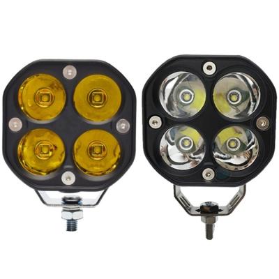 China Aluminum Alloy 12v 24v Square Drive Lights For Offroad 4x4 Tractors 3 Inch Led Work Light Bar White / Yellow Car Fog Lamp for sale