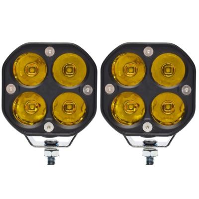 China Super Bright Aluminum Alloy Square 3 Inch 40w Car 4x4 Led Work Light Offroad DC 12v 24v Yellow White White Fog Lamp for sale