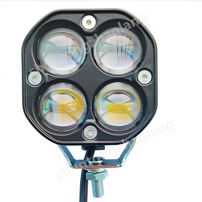 China Aluminum Alloy 3 3inch Inch 8D LED Lens Work Light Amber Fog Driving Lamp Spotlight For 4x4 Car Off-Road Truck Tractor Flush Mount Motorcycle for sale