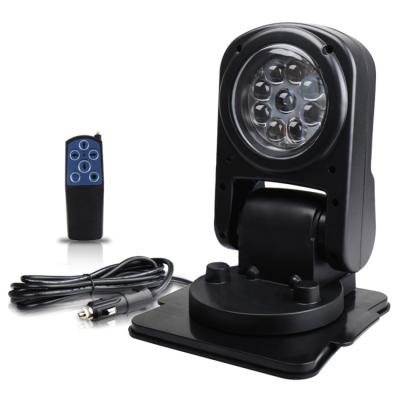 China PC 45w Remote Control Foldable Marine Led Spot Beam Searchlights Rotating Outdoor Spotlight for sale