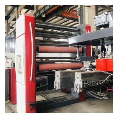 China Flat Sheet PP/PE Yarn Extruder Machine with Winder Machine for Woven Bag and Plastic Rope for sale