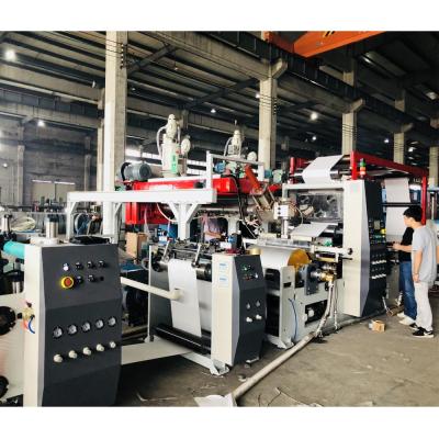 China Textiles Two Extruder With Two Die High Speed ​​Laminating Machine For Rice Cement Flour Container Bag FIBC Woven Production Line for sale