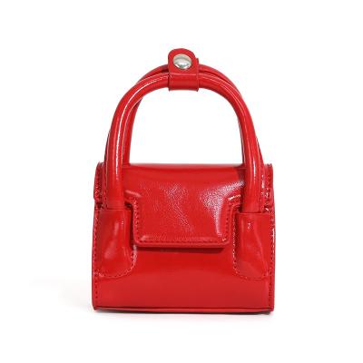 China 2022 Water Resistant Candy Color Square Bags Design Women PU Leather Small Handbags For Girls Mini Jelly Purse And Luxury Handbags for sale