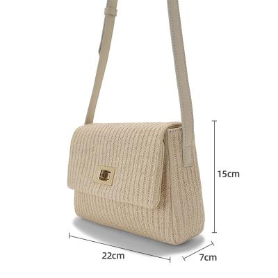 China The other straw braid design cross 2022 small shoulder bags new style national luxury glass handbag women - body bags for sale