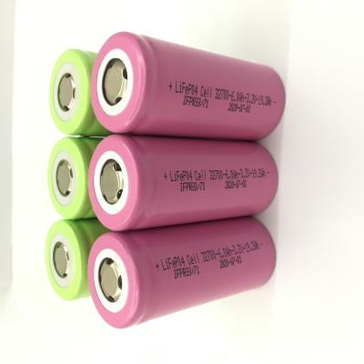 China Toys 32650 Battery 32700 Cylindrical 3.2V 6000 Mah Lifepo 4 6Ah Rechargeable Battery For Power Motor E-bike for sale