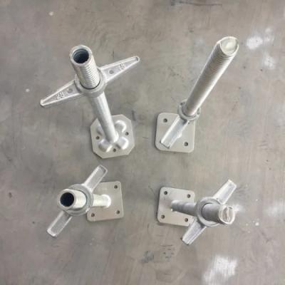 China Construction Scaffolding Shoring Hot Dip Galvanized Adjustable Hollow Jack Base for sale