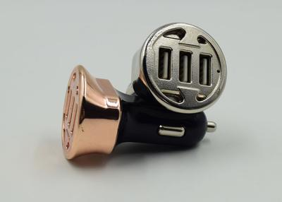 China 3 In 1 Android Cell Phone Car Charger Multiple USB Port Low Working Temperature for sale