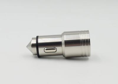 China Iphone-Auto-Ladegerät-Adapter-Edelstahl-Vorlage Metall 5V 3.4A gefärbt zu verkaufen