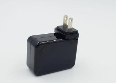 China Black Portable High Output USB Wall Charger Adapter With Over Temperature Protection for sale