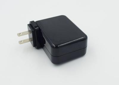 China 3.4A rápidos se doblan cargador de viaje para el teléfono móvil, cargador de viaje negro del USB Iphone de Smartphone en venta