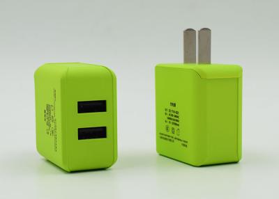 China Groene Dubbele USB de Reislader van Iphone AC 100V - 240V Output Vrije Steekproef Te koop