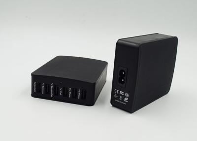 Chine Les ports USB multi du chargeur 5V 9A 6 de voyage d'UL USB noircissent l'efficacité de la couleur VI à vendre