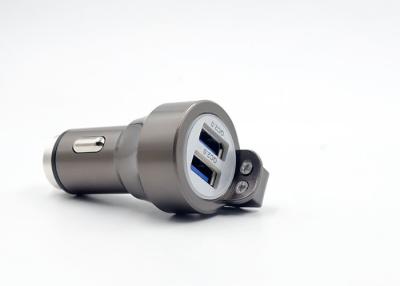 China Metal QC2.0 Car Charger LIfe Hammer Dual Blue USB 4.8A Output for sale