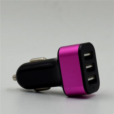 China 12 - 24V 3 USB Port  Intelligent Car Charger  Rapid Cigarette For All USB Devices for sale