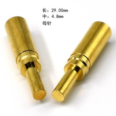 China Power on high current crown spring pinnew energy pin connector male female connector gold plated press crown spring pinnew energy char for sale