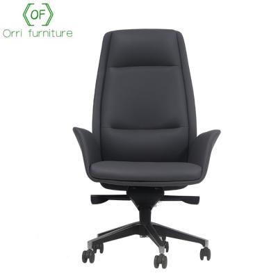 China Office Furniture Office Furniture Chair PU Black Leather Executive Orri Chair (Height) for sale