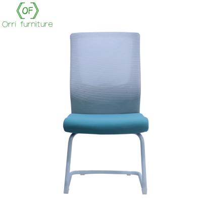 China Orri Office Furniture Convertible Frame Mesh Office Conference Armless Stackable Chair for sale