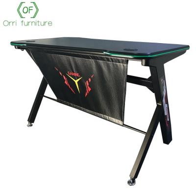 China (Size) Orri Furniture Adjustable LED Gaming Table PC Computer Gaming Desk for sale