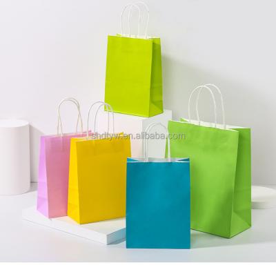 China Recyclable Custom Gift , Shopping , Cosmetic Bags Kraft Paper Bags With Your Own Logo for sale