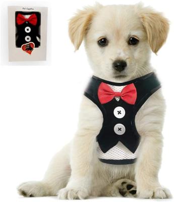 China Fondopeted Soft Padded Mesh Tuxedo Harness Small Puppy For Party Wedding Holidays for sale