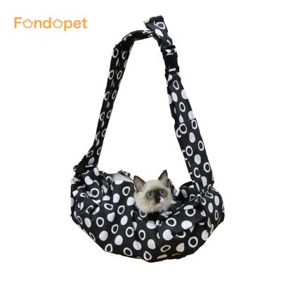 China Factory Wholesale Custom Made Breathable Fondopet Small Reversible Dog Cat Sling Carrier Bag for sale