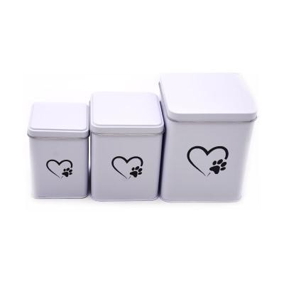 China Food Tin Box Advertised Gift Tin Box Sets Cookie Biscuit Tin Container Square Tin Cans for sale