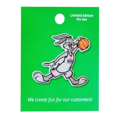 China custom offset printing Cheap Price 3D Cartoon Logo Magnetic Epoxy Pin Badge for sale