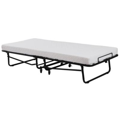 China Foldable Folding Metal Portable Single Folding Bed And Mattress for sale