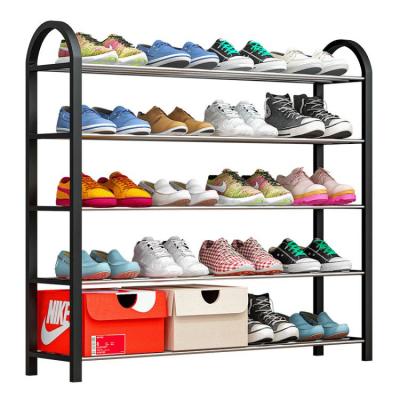 China Modern Shoes Online Storage Display (Size) Design Metal Shoe Rack Adjustable Wholesale Adjustable Rack Rack For Entrances for sale