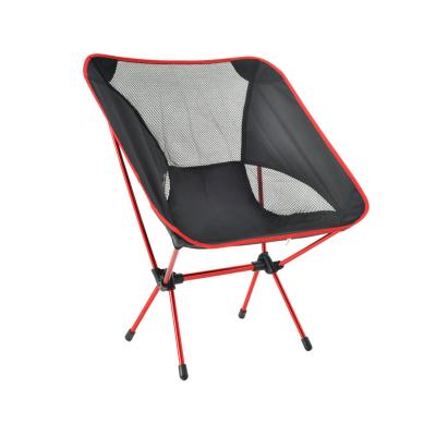 China Wholesale Custom Ultralight Easy Carry Lightweight Aluminum Outdoor Camping Fishing Moon Folding Chair for sale