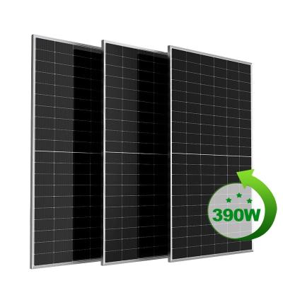 China A Grade PERC Solar Panel /PV Module / Photovoltaic System 365-390W With Mono Cut Half Cells And Certification 166mmx166mm for sale