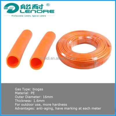 China aging-proof medium-hard biogas pipe with length unit mark LN-ZQ05 for sale