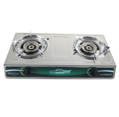 China Household Low Consumption 2 Burner Gas Burner , Popular Biogas Stove Model for sale