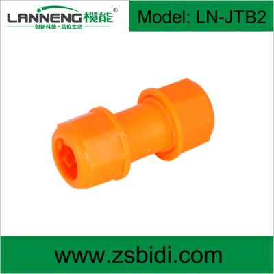 China PE Two Way Plastic Quick Terminal Connector For Tube for sale